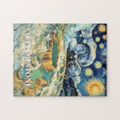 Yellowstone Mammoth Hot Springs Van Gogh Lebendig Puzzle (Horizontal)