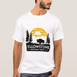 Yellowstone Männer-T - Shirt mit Bison