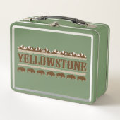 Yellowstone Metall Brotdose (Vorderseite)