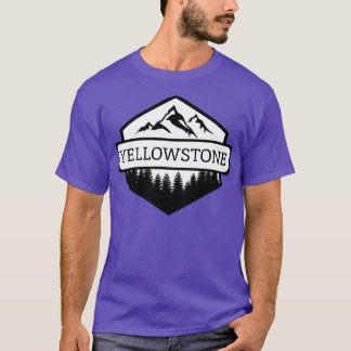 Yellowstone Montana Berge und Bäume 1 T-Shirt