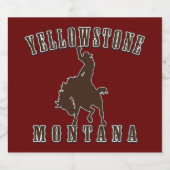 Yellowstone Montana Bierflaschenetikett (Einzelnes Label)