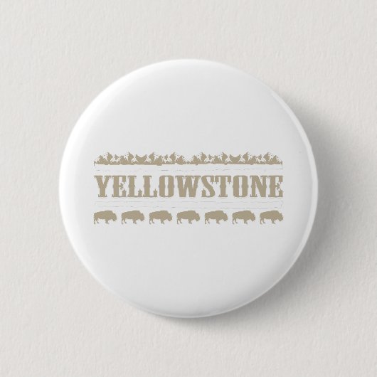 Yellowstone Montana Buffalo Button (Vorderseite)