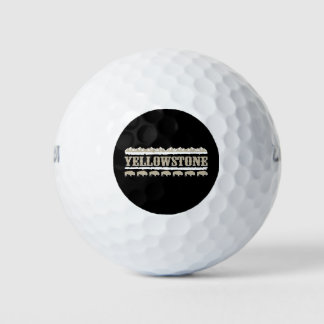 Yellowstone Montana Buffalo Golfball