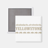 Yellowstone Montana Buffalo Magnet (Vorderseite/Rückseite)