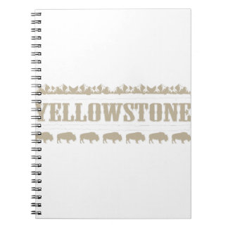 Yellowstone Montana Buffalo Notizblock