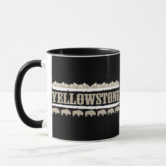 Yellowstone Montana Buffalo Tasse (Links)