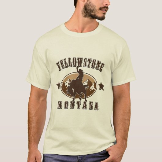 Yellowstone Montana Cowboy T-Shirt (Vorderseite)