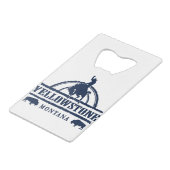 Yellowstone Montana Rodeo Cowboy Geldbeutel Flaschenöffner (Rückseite Schrägansicht)