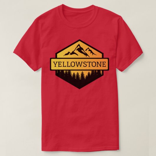 Yellowstone Montana - Rote Kirche (Chiesa Rossa) T-Shirt (Design vorne)