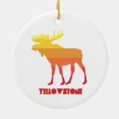 Yellowstone Moose Keramik Ornament (Hinten)