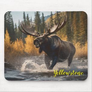 Yellowstone Moose Mouse Pad Mousepad