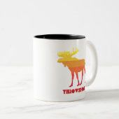 Yellowstone Moose Zweifarbige Tasse (VorderseiteRechts)