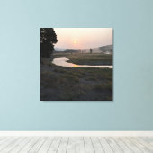 Yellowstone Morning Canvas Print Leinwanddruck (Insitu (Holzboden))