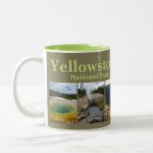 Yellowstone N.P. Collage Zweifarbige Tasse (Links)
