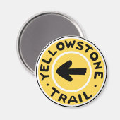 Yellowstone National Auto Trail Magnet (Vorderseite/Rückseite)