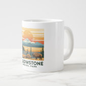 Yellowstone National Park Adventure Design Jumbo-Tasse (Vorderseite Rechts)