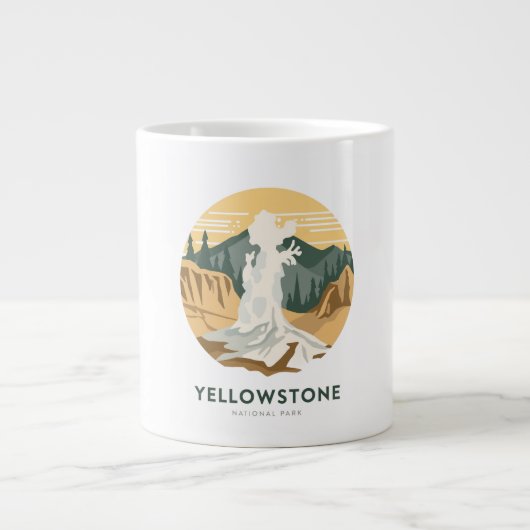 Yellowstone National Park Adventure Jumbo-Tasse (Vorderseite)