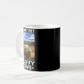 Yellowstone National Park Bison Do Not Pet The Flu Kaffeetasse (Vorderseite Links)