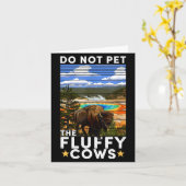 Yellowstone National Park Bison Do Not Pet The Flu Karte (Gelbe Blume)