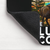 Yellowstone National Park Bison Do Not Pet The Flu Mousepad (Ecke)