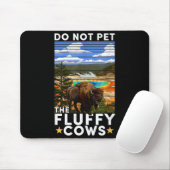 Yellowstone National Park Bison Do Not Pet The Flu Mousepad (Mit Mouse)