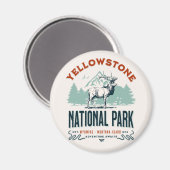 Yellowstone National Park Cute Landscape Magnet (Vorderseite/Rückseite)