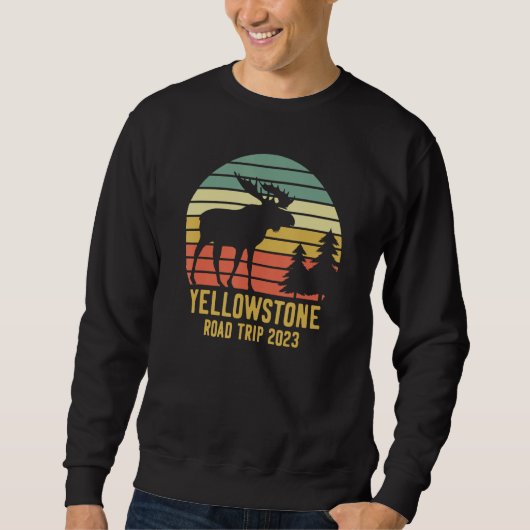 Yellowstone National Park Family Road Trip 2023 Ma Sweatshirt (Vorderseite)