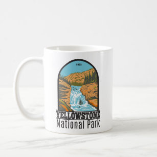 Yellowstone National Park Firehole Falls Vintag Kaffeetasse