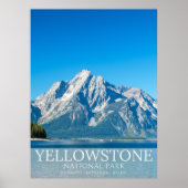 Yellowstone National park Forest Landscape Photo Poster (Vorne)