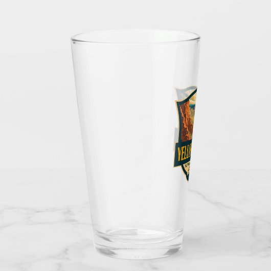 Yellowstone National Park Grand Canyon Retro Art Glas (Rechts)