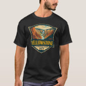 Yellowstone National Park Grand Canyon Retro Art T-Shirt (Vorderseite)
