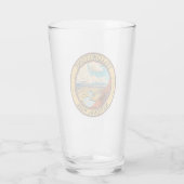 Yellowstone National Park Hayden Valley Travel Art Glas (Rückseite)