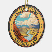 Yellowstone National Park Hayden Valley Travel Art Keramik Ornament (Links)