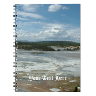 Yellowstone National Park heißes Land, Geysir Notizblock