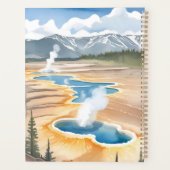 Yellowstone National Park | Landscape Watercolor Planer (Rückseite)