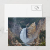 Yellowstone National Park, Lower Fa Postkarte (Vorne/Hinten)