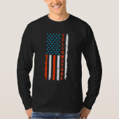 Yellowstone National Park Map American Usa Flag T-Shirt (Vorderseite)
