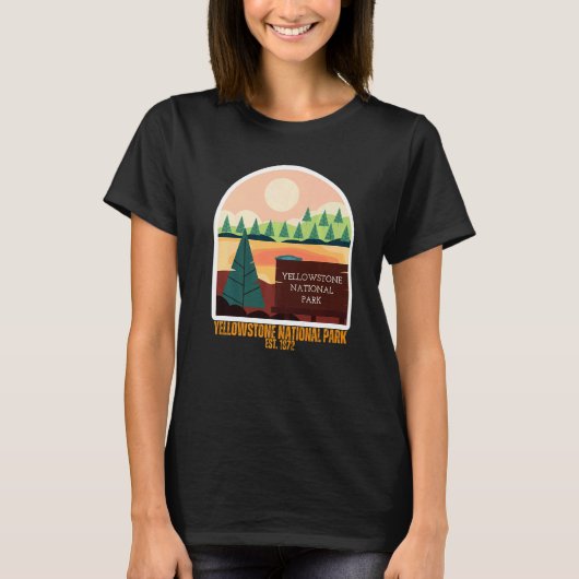 Yellowstone National Park South Wyoming State Souv T-Shirt (Vorderseite)