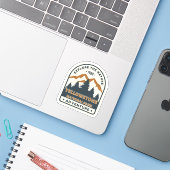 Yellowstone National Park Travel Sticker (Laptop mit iPhone)
