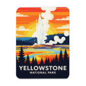 Yellowstone National Park – Vibrant Geyser Magnet (Vertikal)