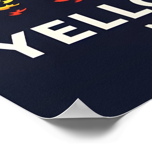 Yellowstone National Park – Vibrant Geyser Poster (Ecke)