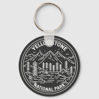 Yellowstone National Park Vintage Monoline 