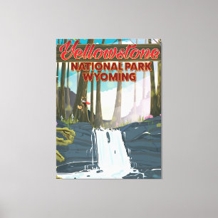 Yellowstone National Park, Wyoming Reiseplakat Leinwanddruck