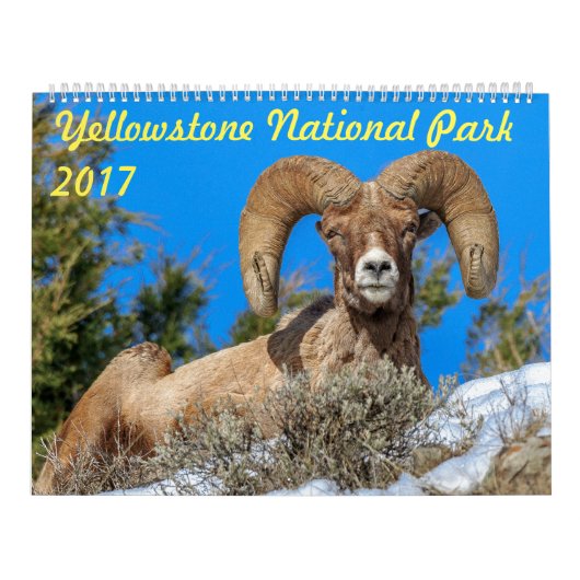 Yellowstone Nationalpark 2017 Wandkalender (Titelbild)