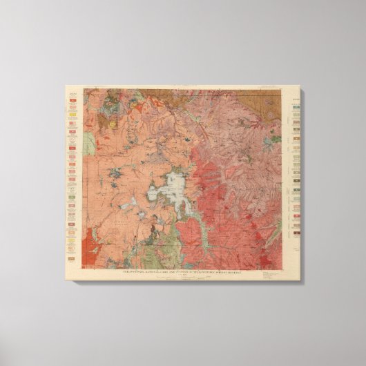 Yellowstone-Nationalpark 2 Leinwanddruck (Vorderseite)