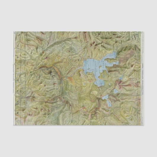 Yellowstone Nationalpark 2 Seidenpapier (Vorderseite)