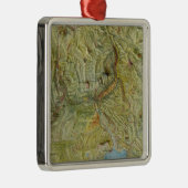 Yellowstone Nationalpark 2 Silbernes Ornament (Rechts)