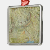 Yellowstone Nationalpark 2 Silbernes Ornament (Links)