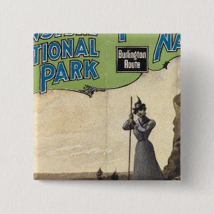 Yellowstone-Nationalpark 3 Button