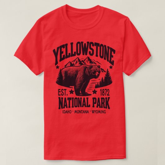 Yellowstone Nationalpark A Timeless Wilderness Ha T-Shirt (Design vorne)